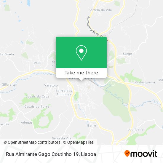 Rua Almirante Gago Coutinho 19 mapa