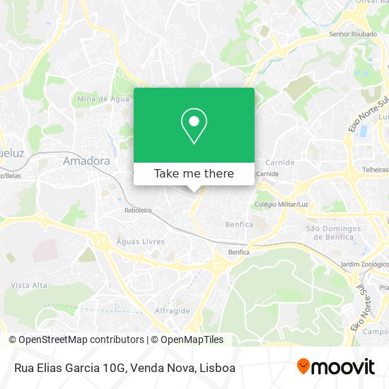Rua Elias Garcia 10G, Venda Nova mapa