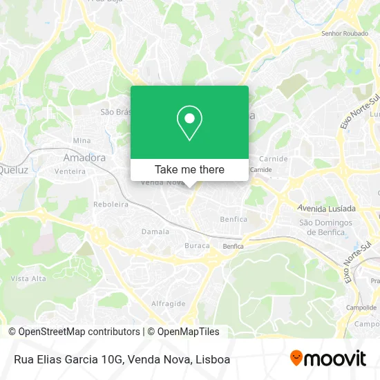 Rua Elias Garcia 10G, Venda Nova map