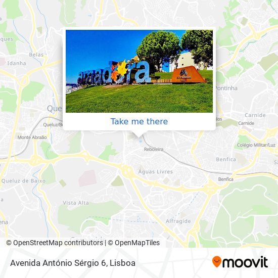 Avenida António Sérgio 6 mapa