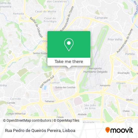 Rua Pedro de Queirós Pereira mapa