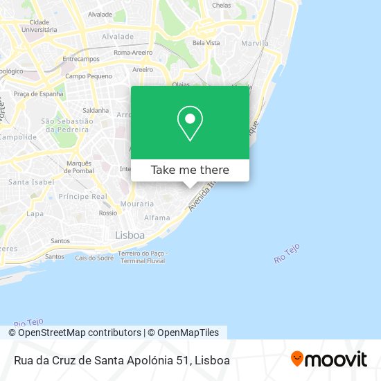 Rua da Cruz de Santa Apolónia 51 map