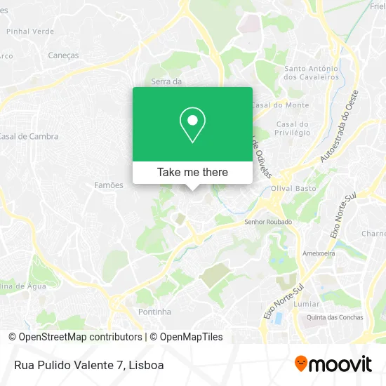 Rua Pulido Valente 7 mapa