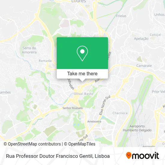 Rua Professor Doutor Francisco Gentil map