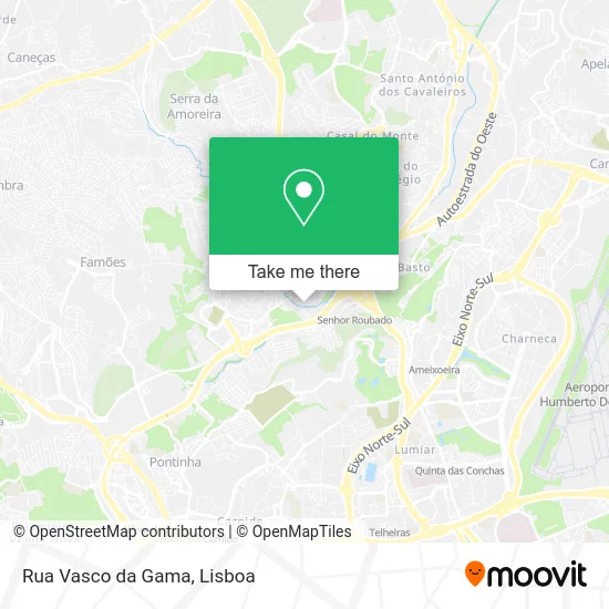 Rua Vasco da Gama map