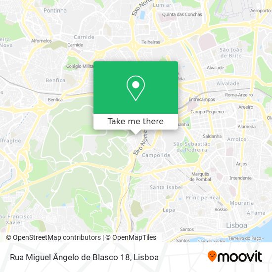 Rua Miguel Ângelo de Blasco 18 map