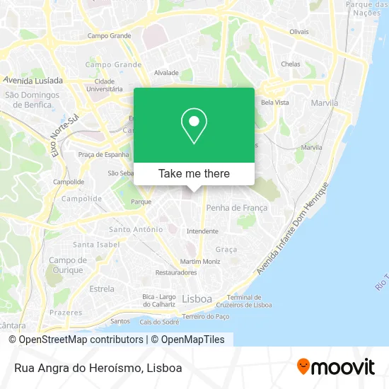 Rua Angra do Heroísmo map