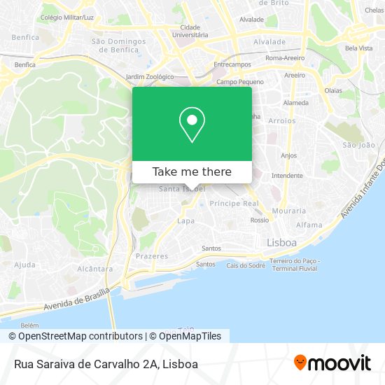 Rua Saraiva de Carvalho 2A map