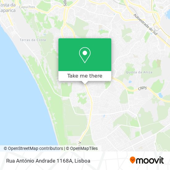 Rua António Andrade 1168A map
