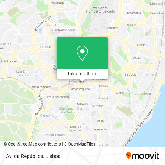 Av. da República map