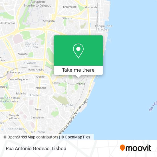 Rua António Gedeão map