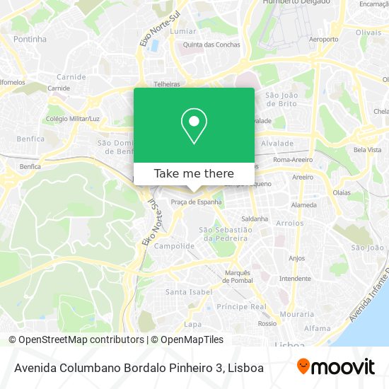 Avenida Columbano Bordalo Pinheiro 3 map