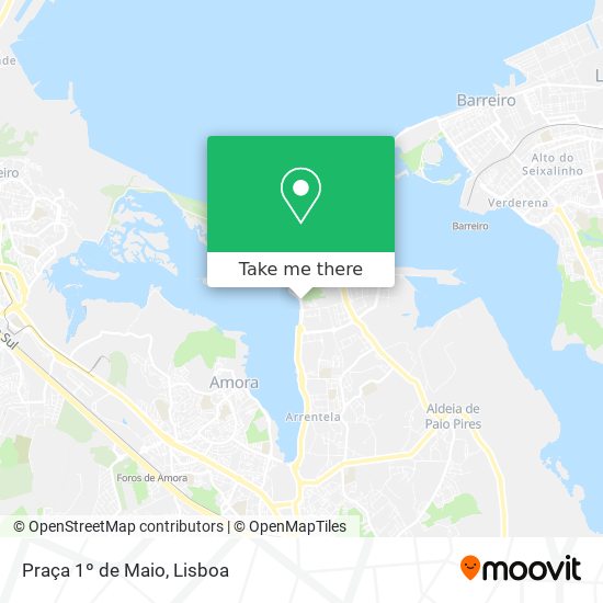 Praça 1º de Maio mapa
