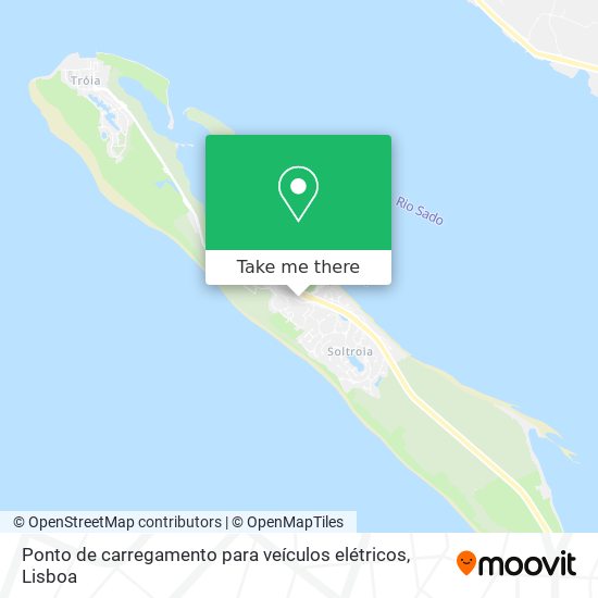 Ponto de carregamento para veículos elétricos map