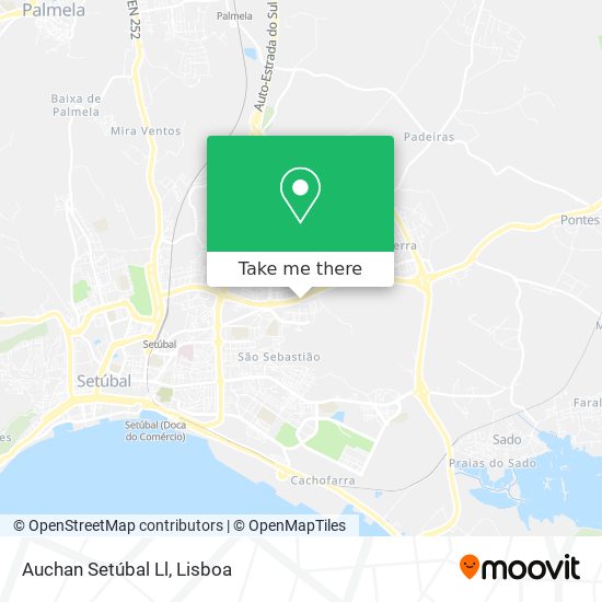 Auchan Setúbal Ll mapa