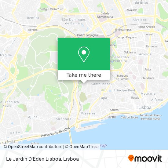 Le Jardin D'Eden Lisboa map