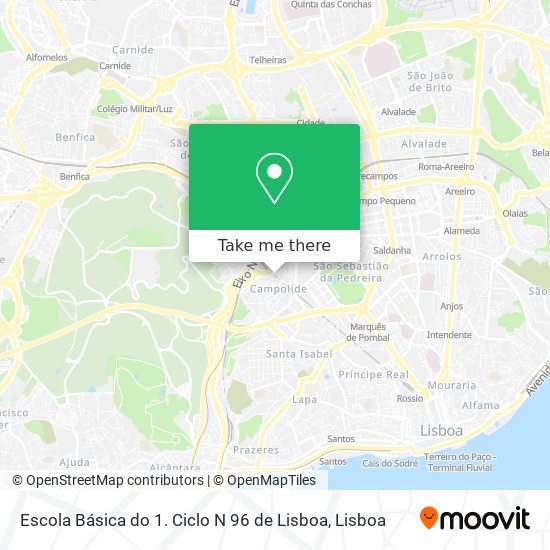 Escola Básica do 1. Ciclo N 96 de Lisboa map