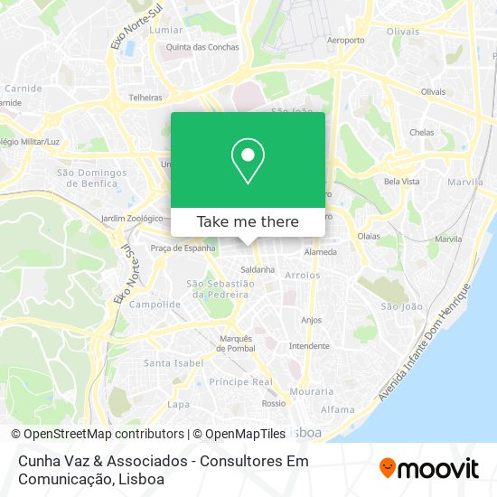 Cunha Vaz & Associados - Consultores Em Comunicação map