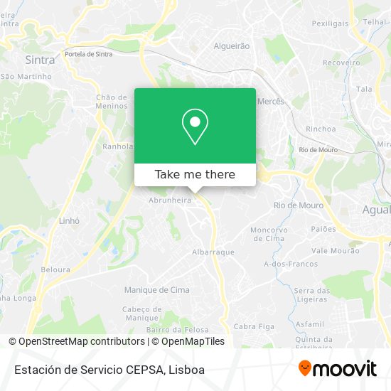 Estación de Servicio CEPSA mapa