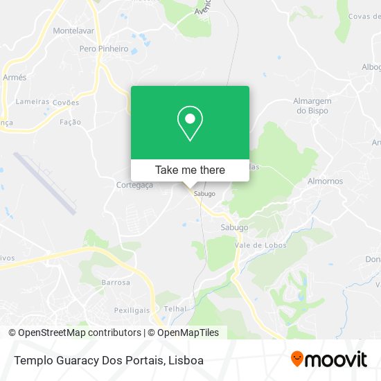 Templo Guaracy Dos Portais map