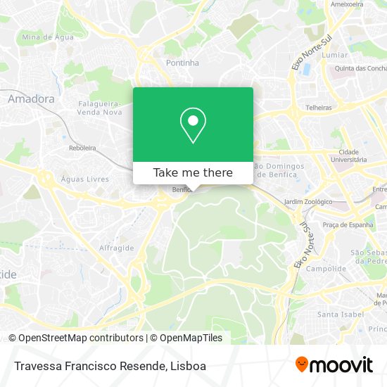 Travessa Francisco Resende mapa