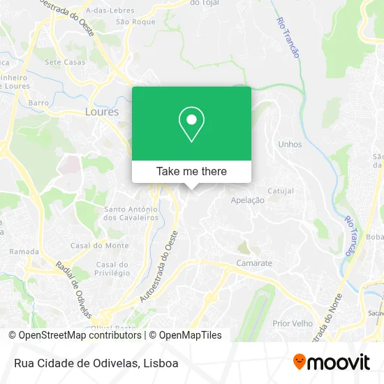 Rua Cidade de Odivelas mapa