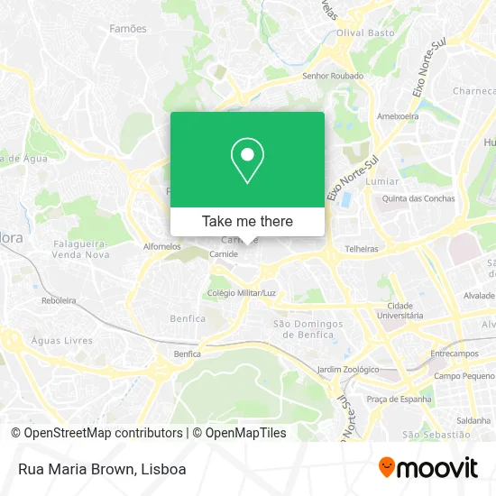 Rua Maria Brown mapa