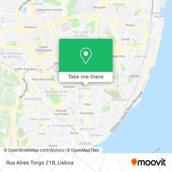 Rua Alves Torgo 21B mapa