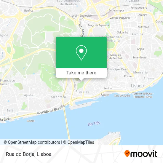 Rua do Borja map