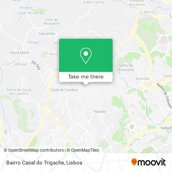 Bairro Casal do Trigache mapa