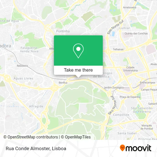 Rua Conde Almoster map