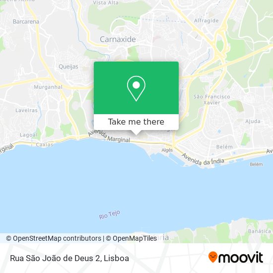 Rua São João de Deus 2 mapa