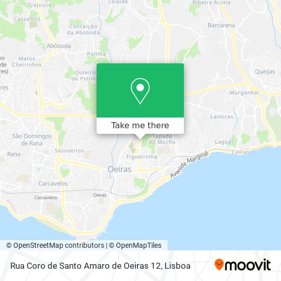 Rua Coro de Santo Amaro de Oeiras 12 map