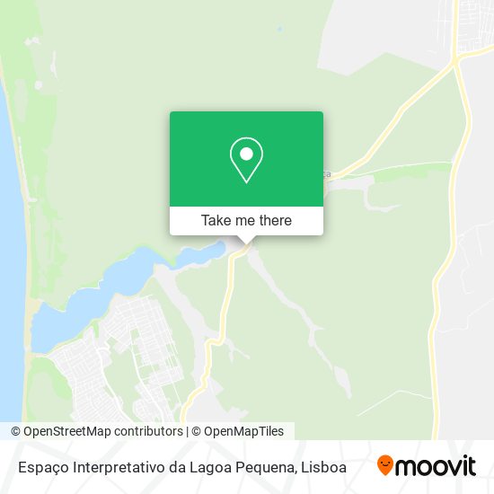 Espaço Interpretativo da Lagoa Pequena mapa