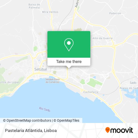 Pastelaria Atlântida mapa