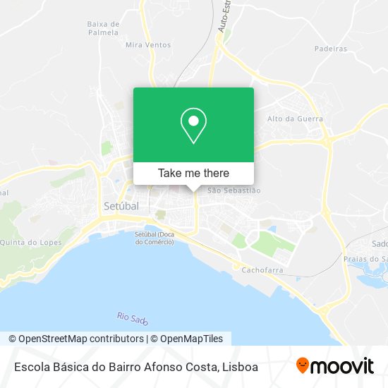 Escola Básica do Bairro Afonso Costa mapa