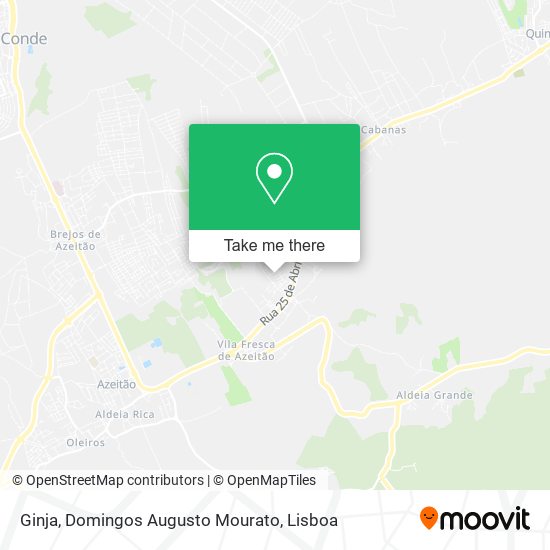 Ginja, Domingos Augusto Mourato map