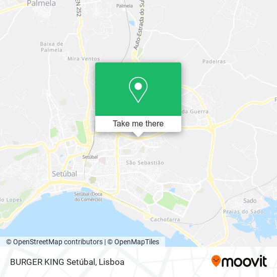 BURGER KING Setúbal mapa