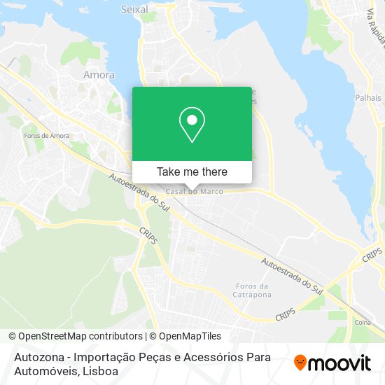 Autozona - Importação Peças e Acessórios Para Automóveis mapa