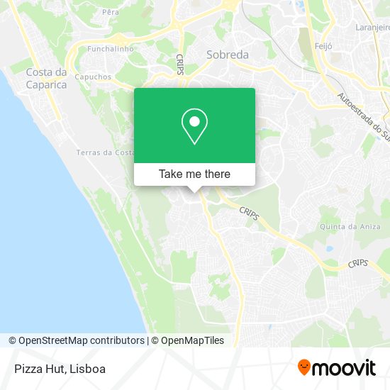 Pizza Hut map