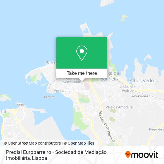 Predial Eurobarreiro - Sociedad de Mediação Imobiliária map