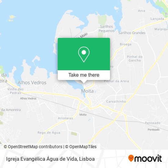 Igreja Evangélica Água de Vida map