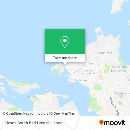 Lizbon South Bed Hostel map