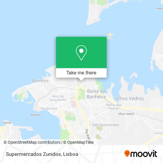 Supermercados Zunidos mapa