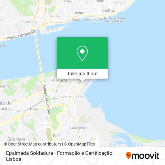 Epalmada Soldadura - Formação e Certificação map