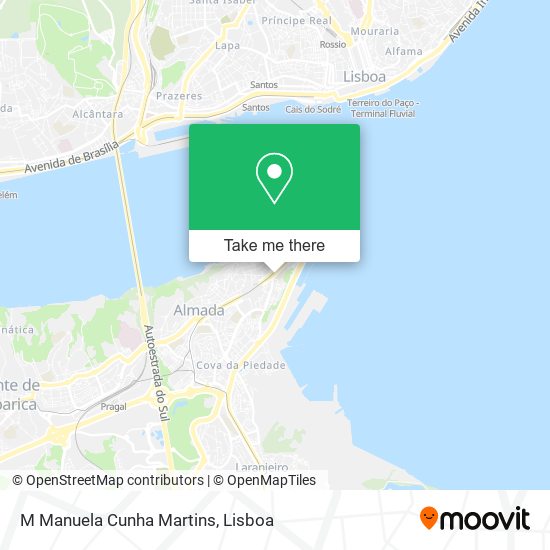 M Manuela Cunha Martins mapa