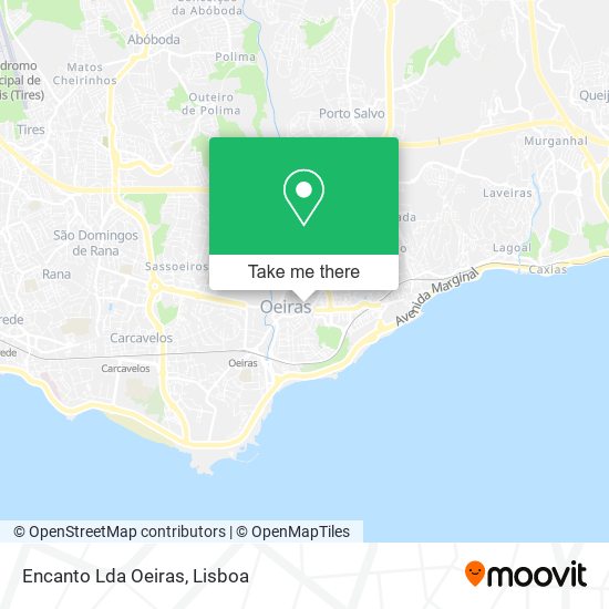 Encanto Lda Oeiras map