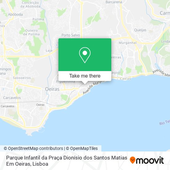 Parque Infantil da Praça Dionísio dos Santos Matias Em Oeiras map