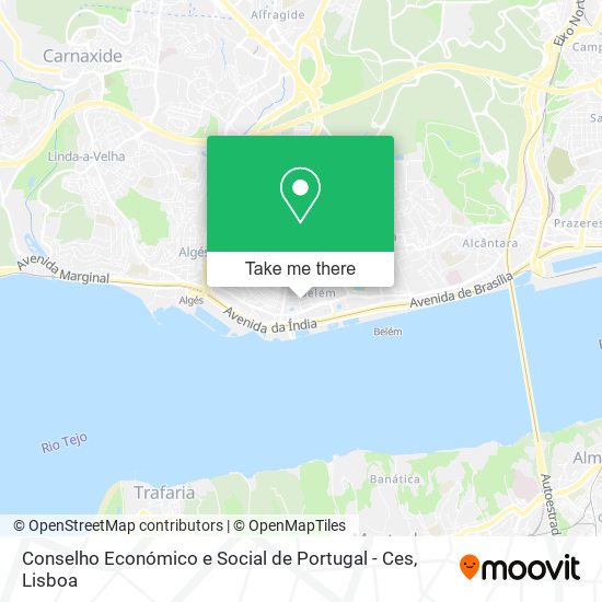 Conselho Económico e Social de Portugal - Ces map