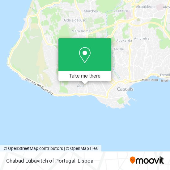 Chabad Lubavitch of Portugal map